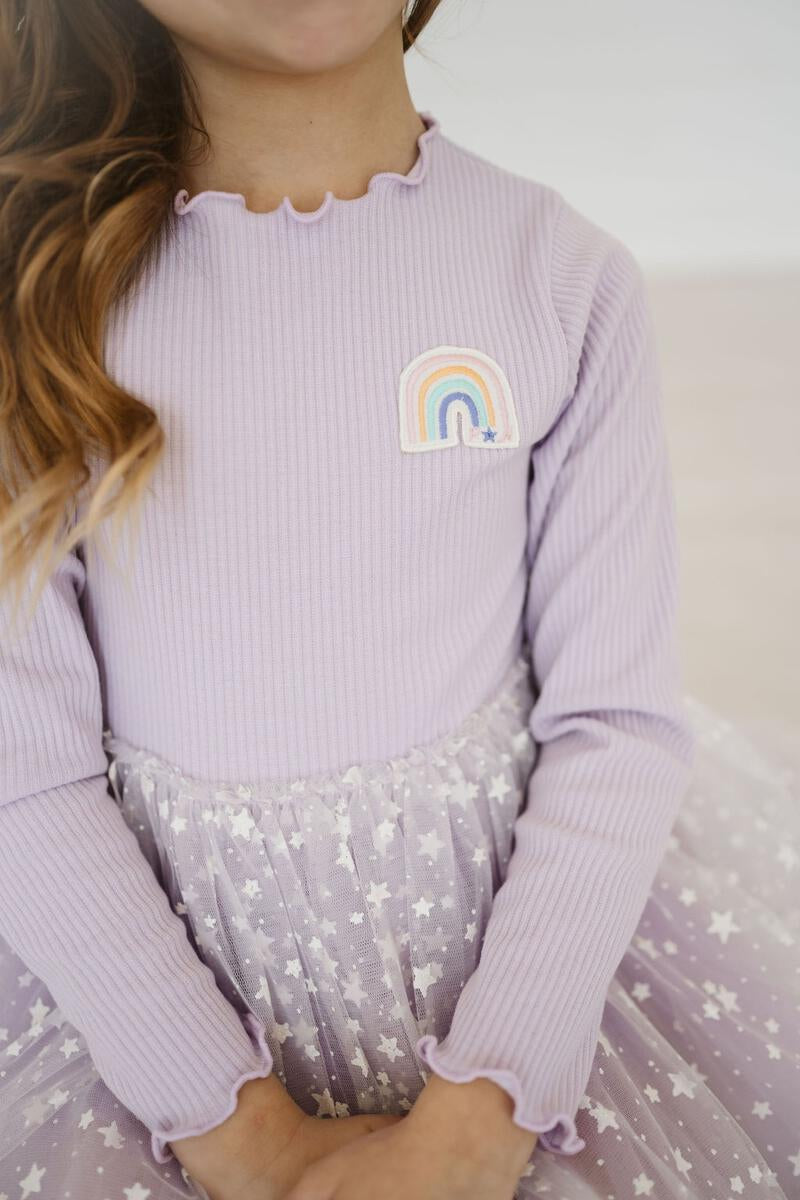 Patched Tutu Dress | Lilac