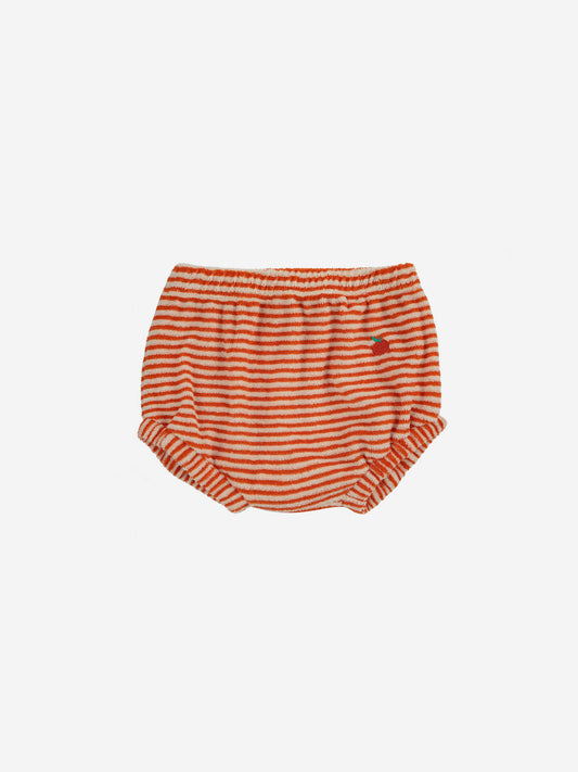 Orange Stripe Terry Bloomer | Baby