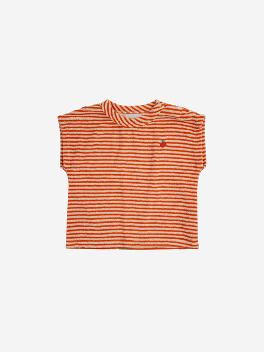 Orange Stripe Terry T-Shirt | Baby