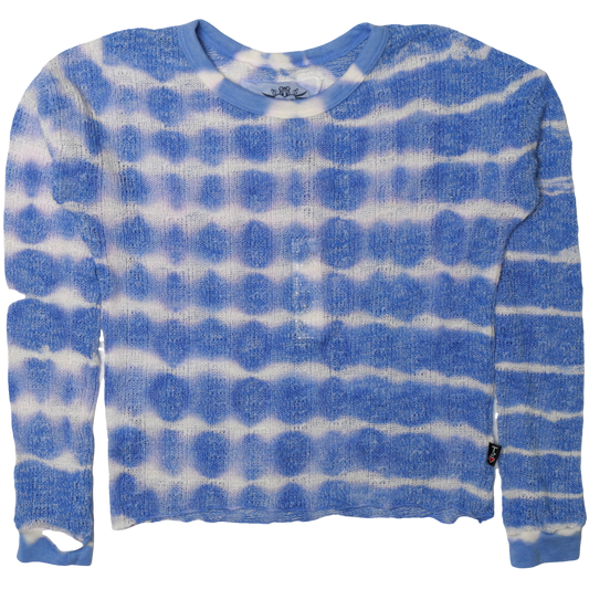 Long Sleeve Pullover | Periwinkle Tie Dye