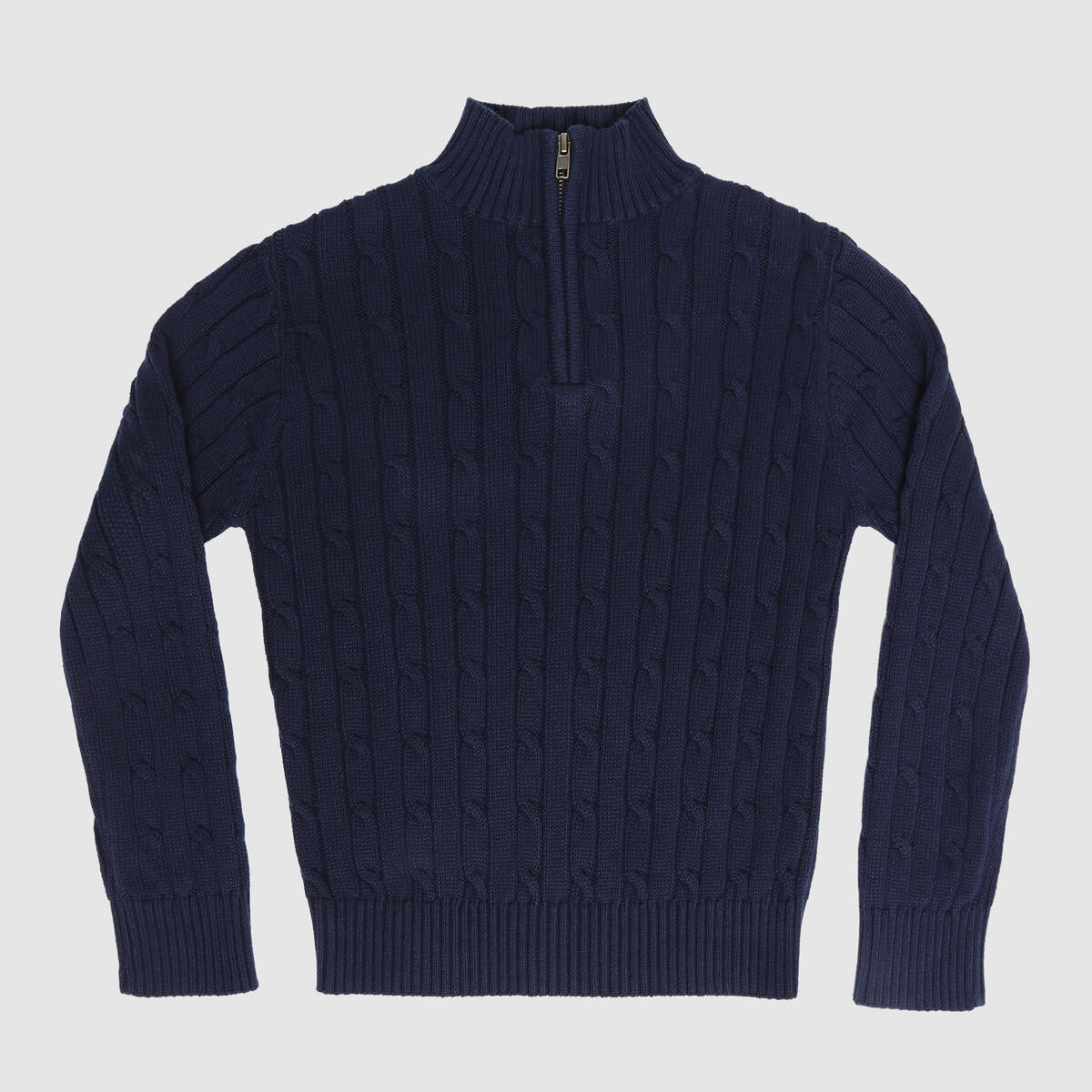 1/4 Zip Cable Sweater | Navy