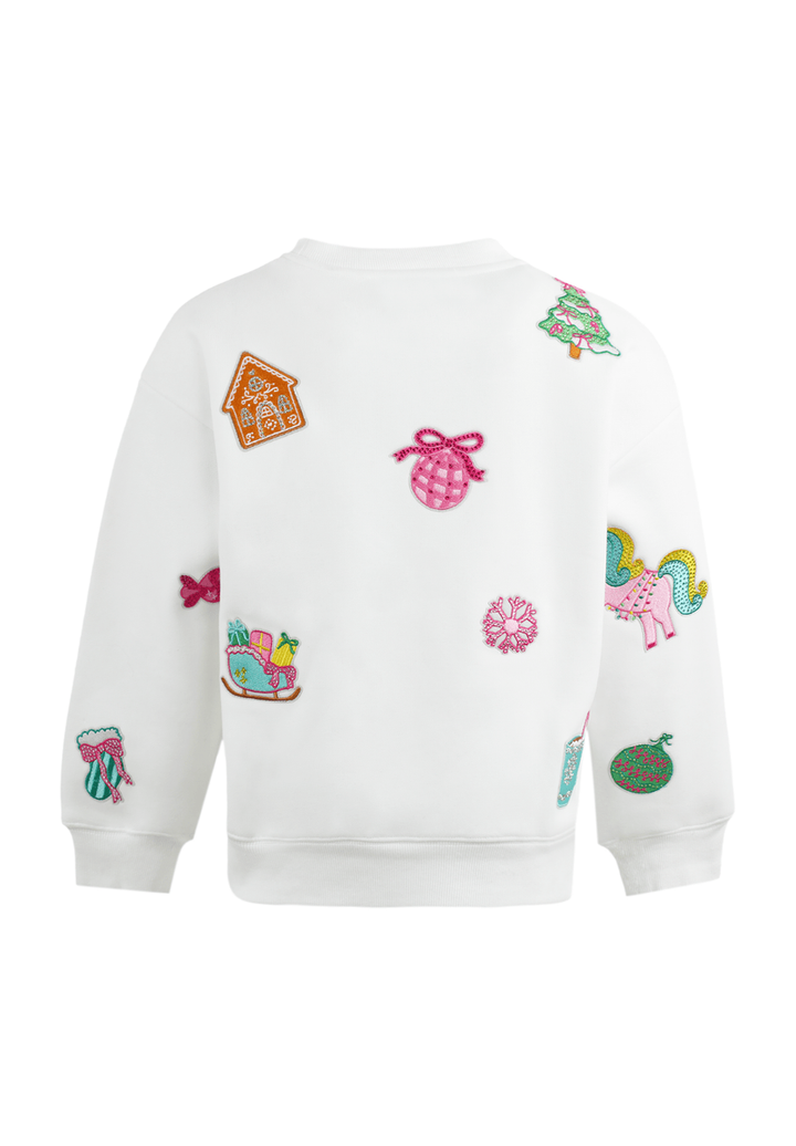 Sweet Holiday Patch Sweatshirt