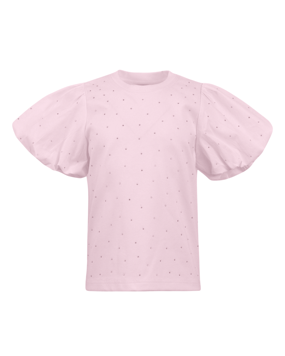 Sparkle Ruffle T-shirt | Pink
