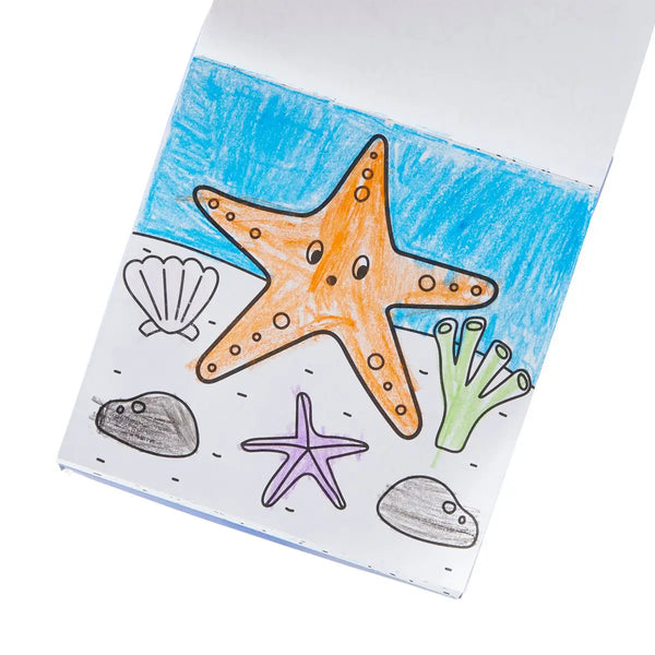 Carry Along Coloring Book & Crayons | Sea Life