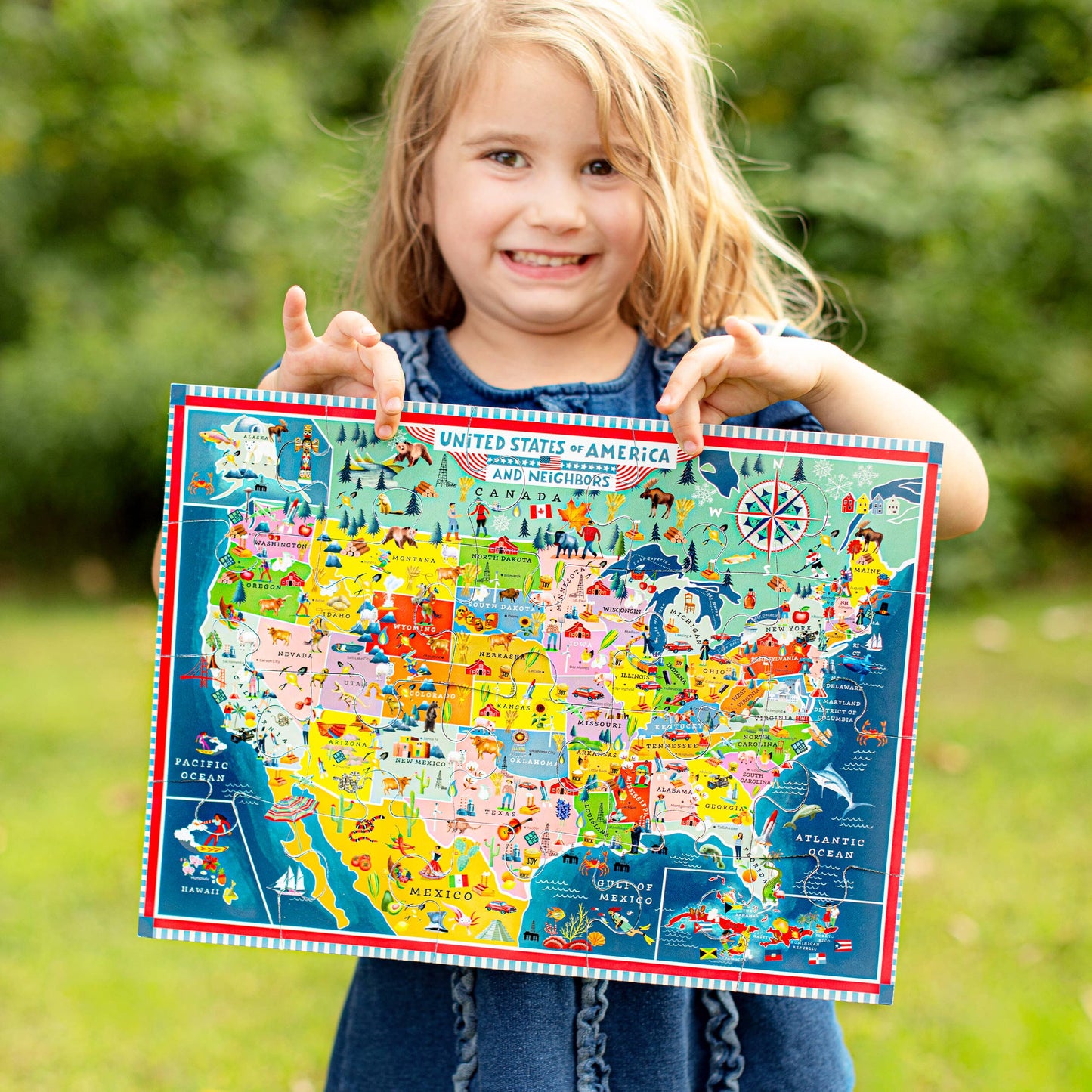 USA Map 20 Piece Puzzle
