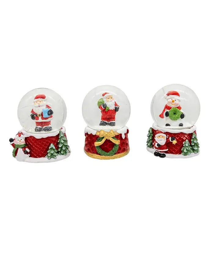 Mini Santa/Snowman Water Globes