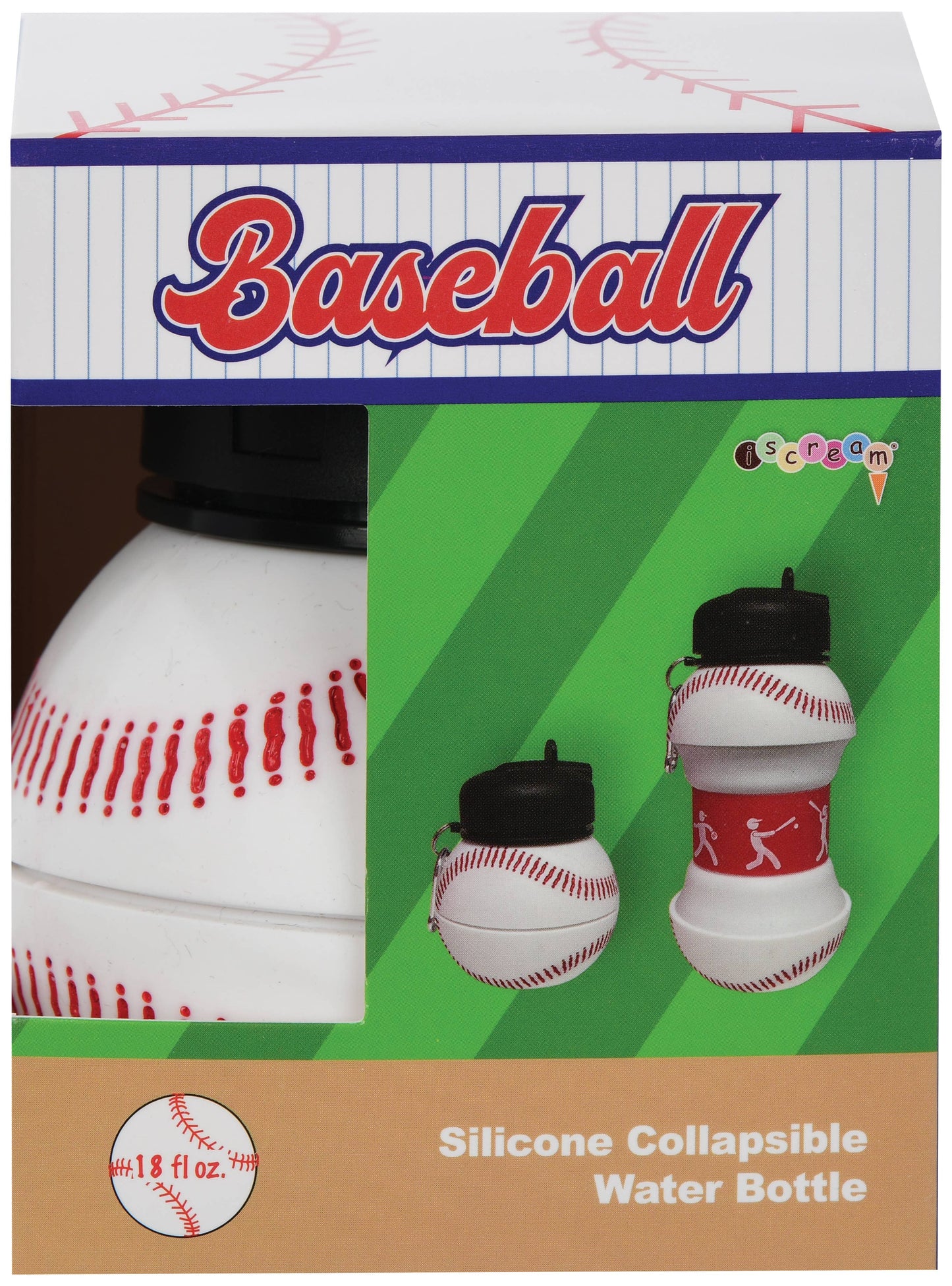 Baseball Collapsible Water Bottle