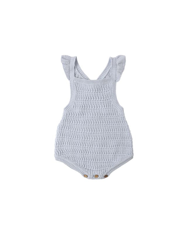 CROCHET ROMPER PERIWINKLE