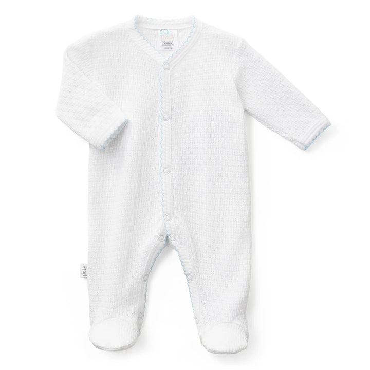 Paty Knit Footie | Blue