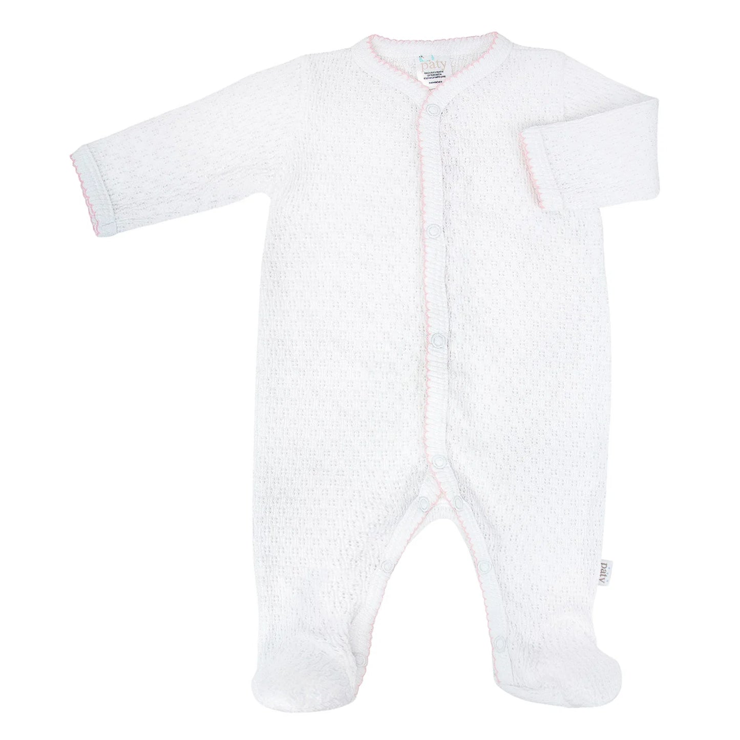 Paty Knit Footie | Pink