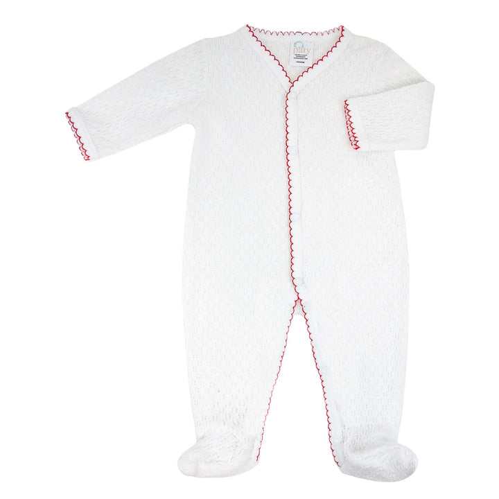 Paty Knit Footie | Red