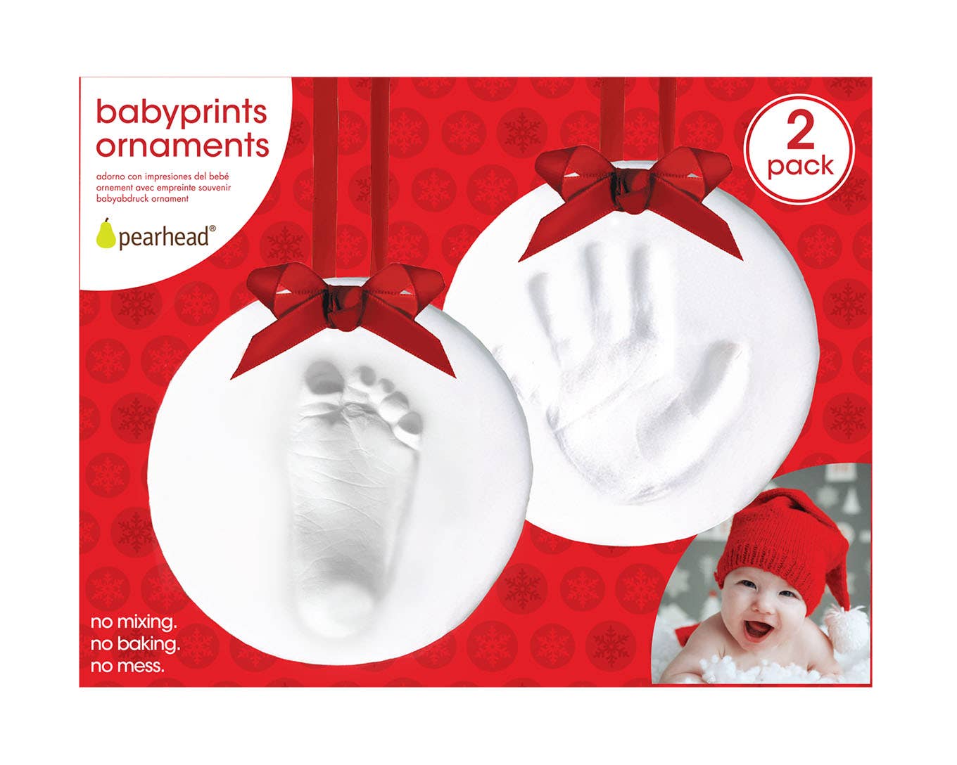 Babyprints Christmas DIY Keepsake Ornament | Set of 2