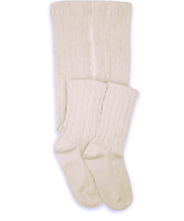 Jefferies Socks Classic Cable Tights | Ivory