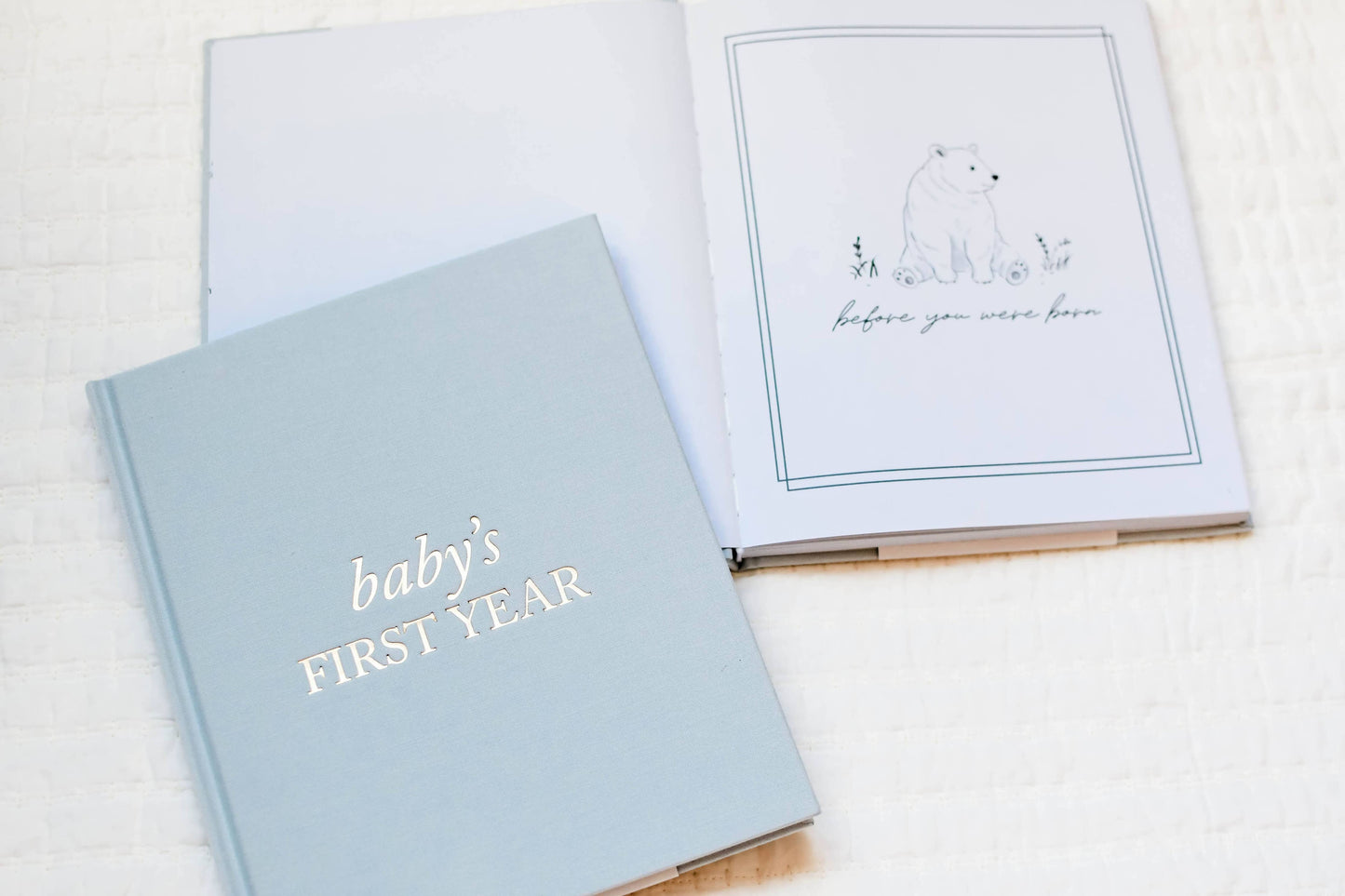 Baby's First Year Memory Book & Photo Album | Cream