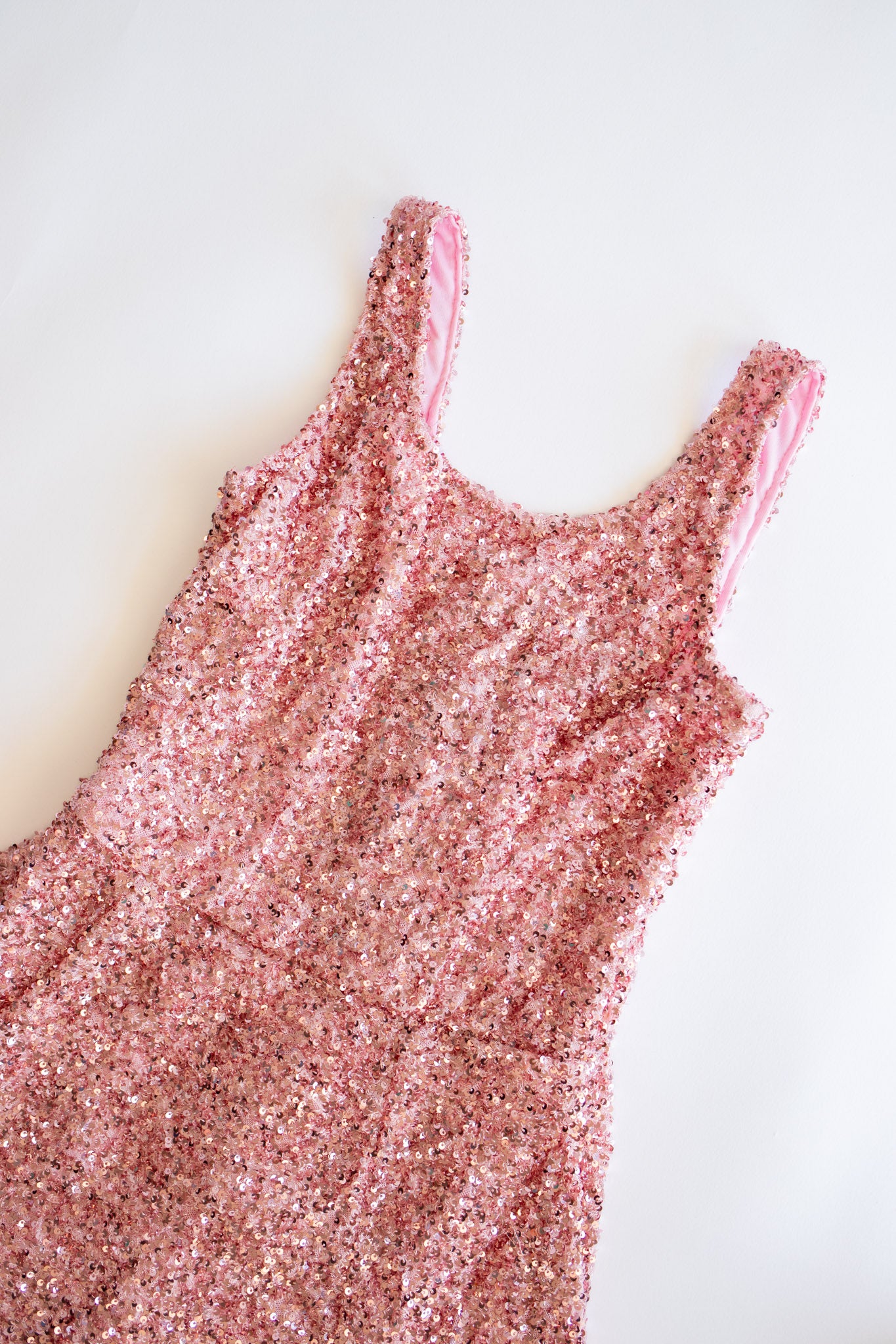 Sequin Flare Dress | Pink