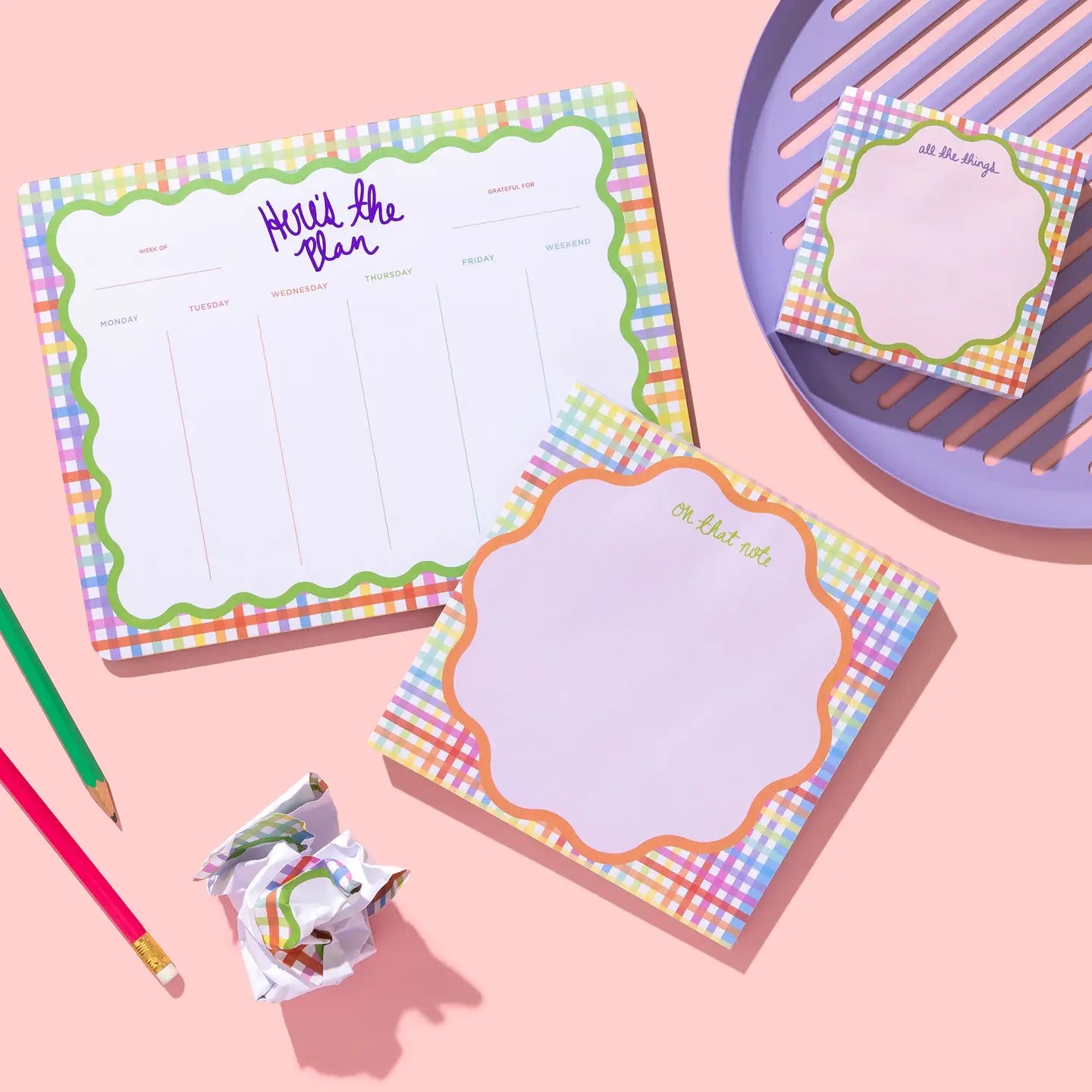 Weekly Planner - "Okay, Here's The Plan" - 52 Sheets