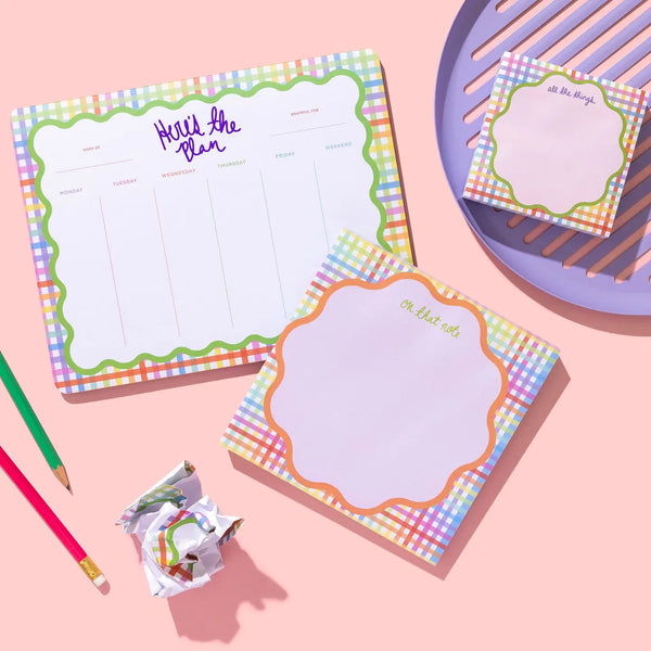 Weekly Planner - "Okay, Here's The Plan" - 52 Sheets