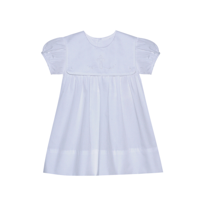 White Ellis Dress | Cross