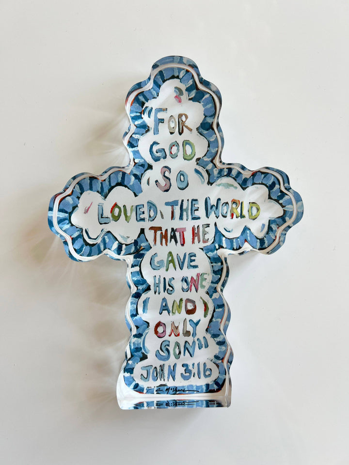 "He Saved Cross" | Acrylic Shelfie