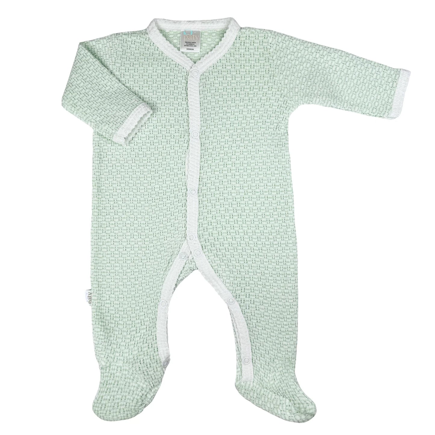 Mint Knit Footie