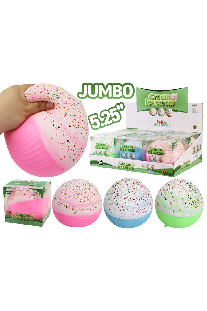 Jumbo Cupcake Slime Filled Squishy | Assorted