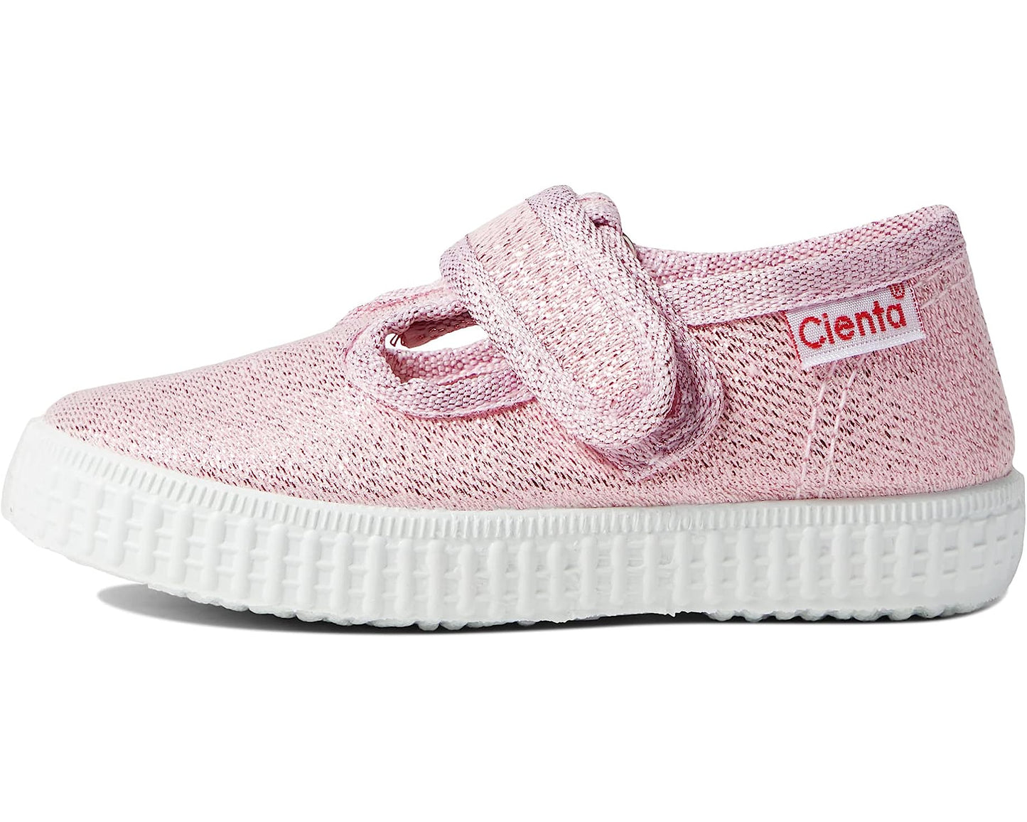 Cienta T-Strap | Pink Sparkle