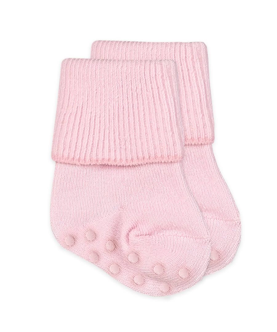 Jefferies Socks Girls and Boys Seamless Organic Cotton Turn Cuff Socks 3  Pair