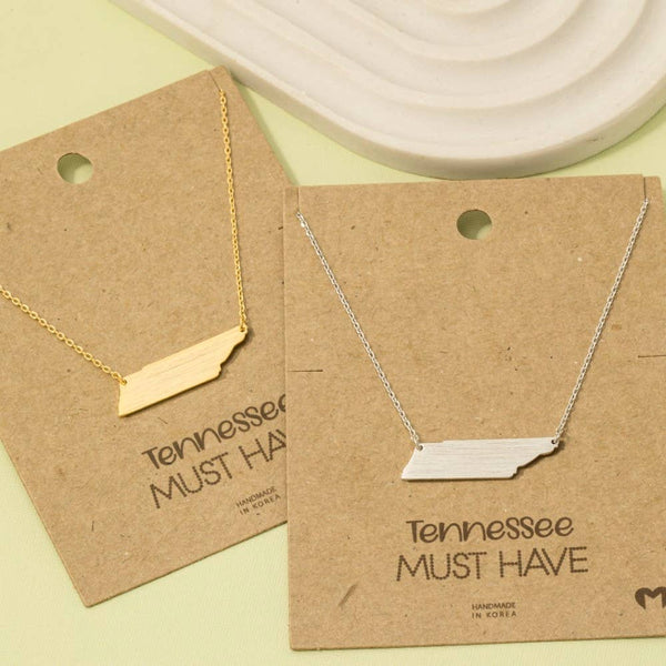 Gold TN Pendant Necklace