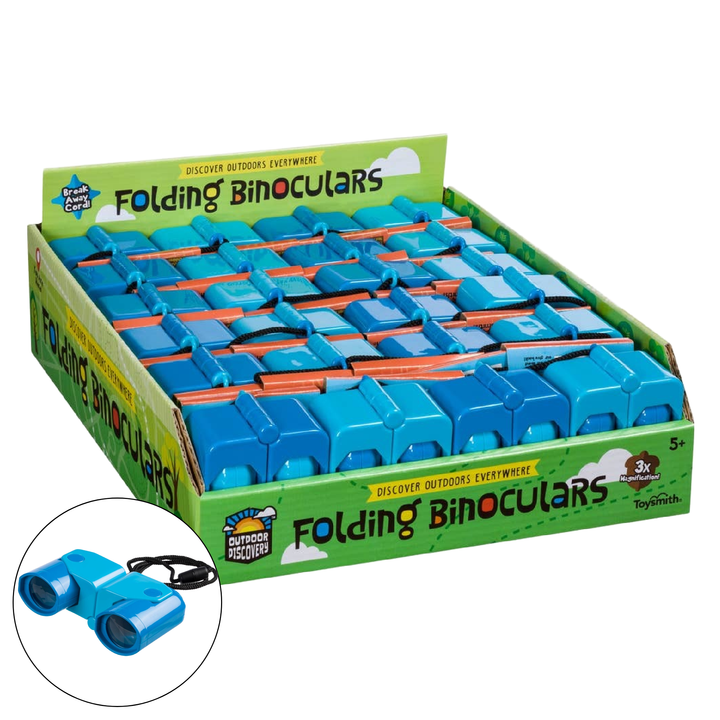 Outdoor Discovery Folding Binoculars, Assorted Colors