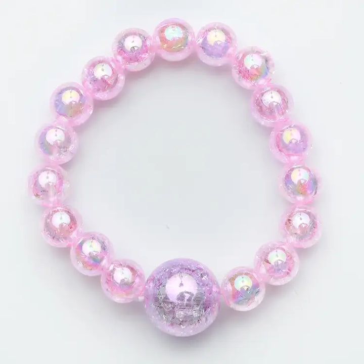 Beaded Watercolor Bracelet | Pink