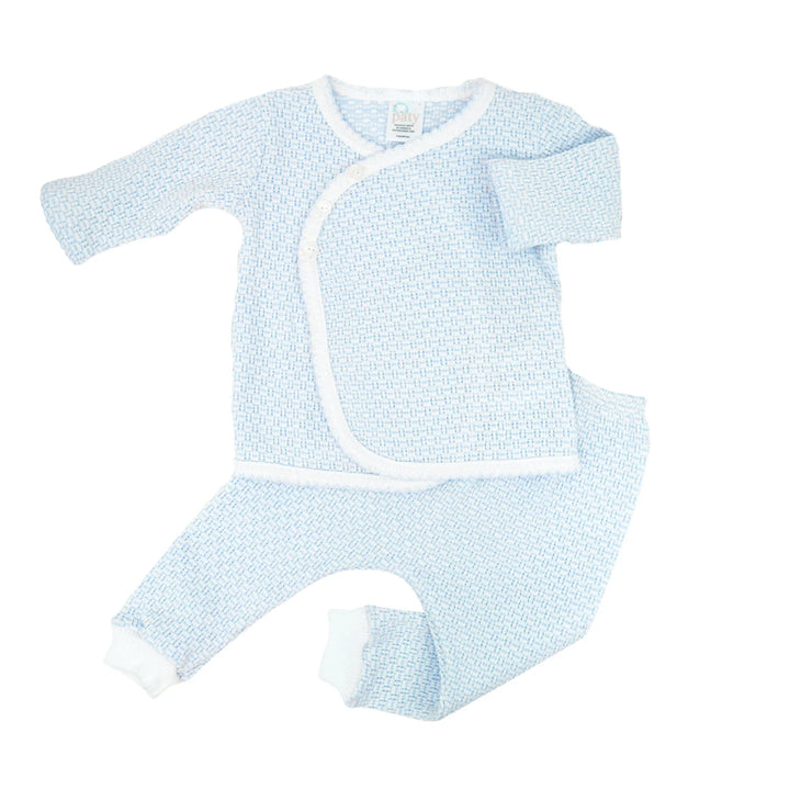 Paty Knit Kimono Legging Set | Blue