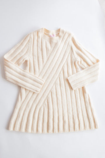 Knit Sweater Dress | Beige