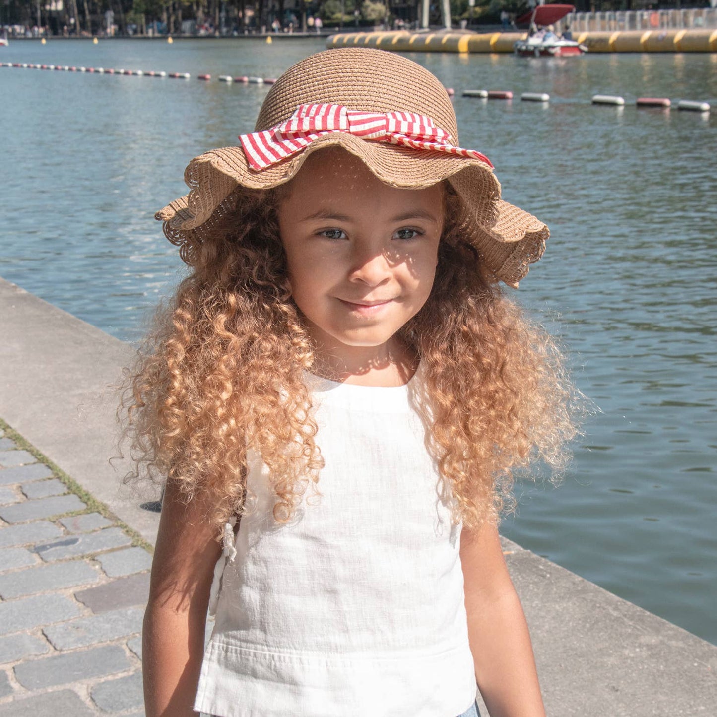 Scalloped Straw Sun Hat | 3-6 Years