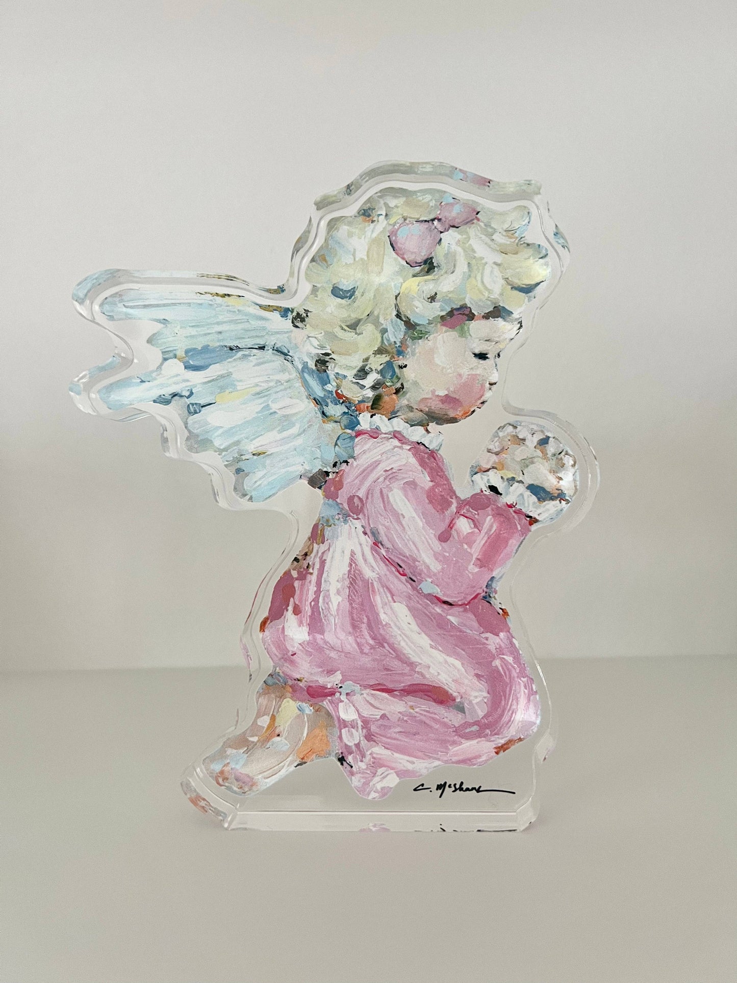 "Tiny Wings I" | Mini Acrylic Shelfie