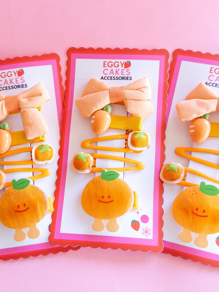 Clementine Puffy Bow Set