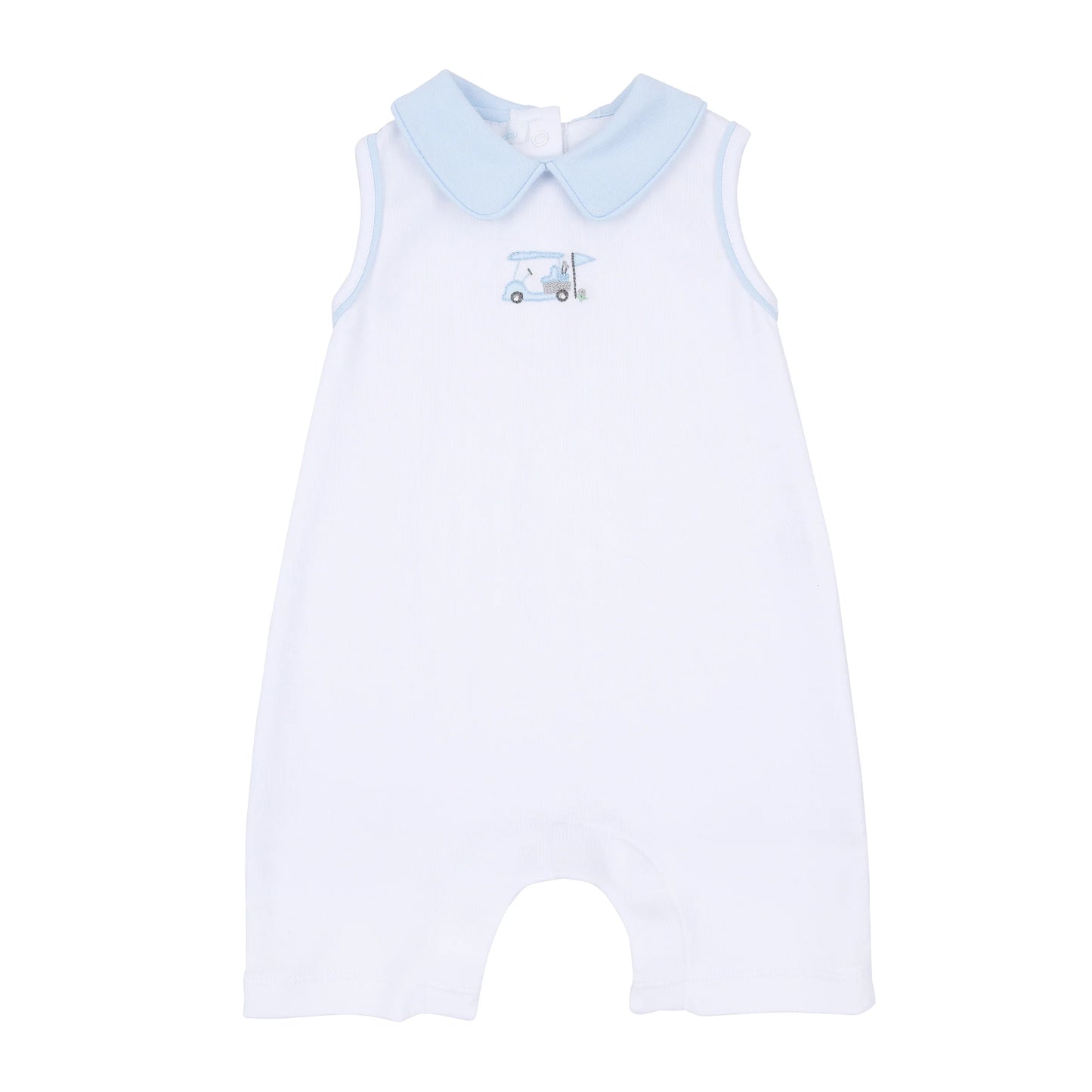 Little Golfer Collared Playsuit I Light Blue