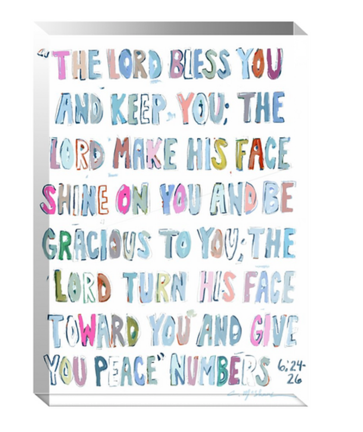 "Numbers 6: 24-26" | Acrylic Shelfie