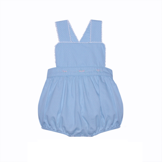 Blue Bella Sunsuit | Flowers