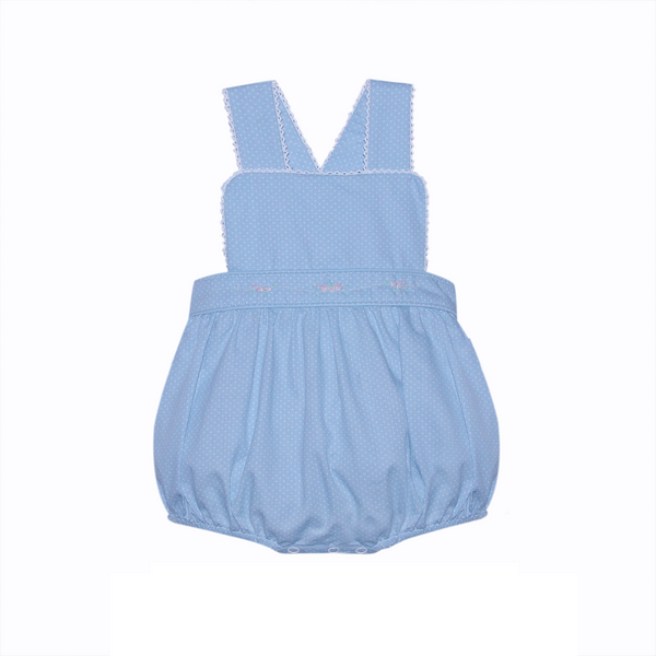 Blue Bella Sunsuit | Flowers