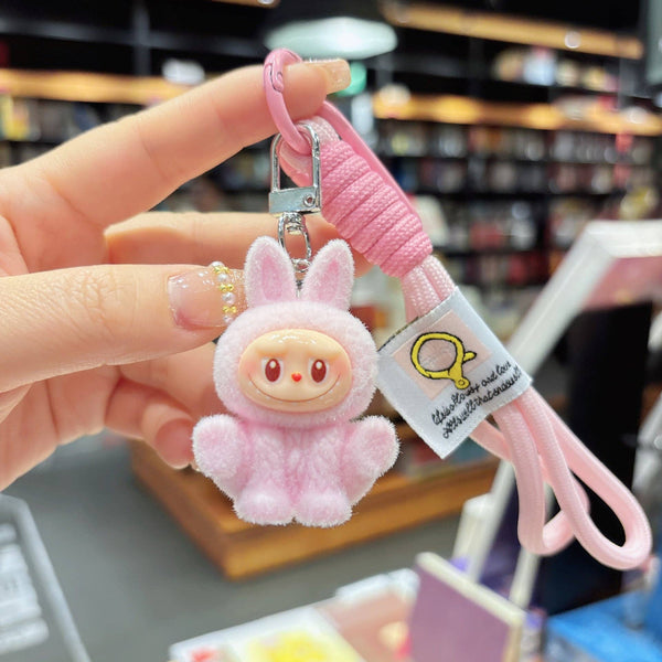 Labubu Flocked Keychain