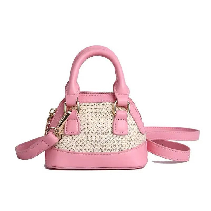 Mini Woven Bag | Pink