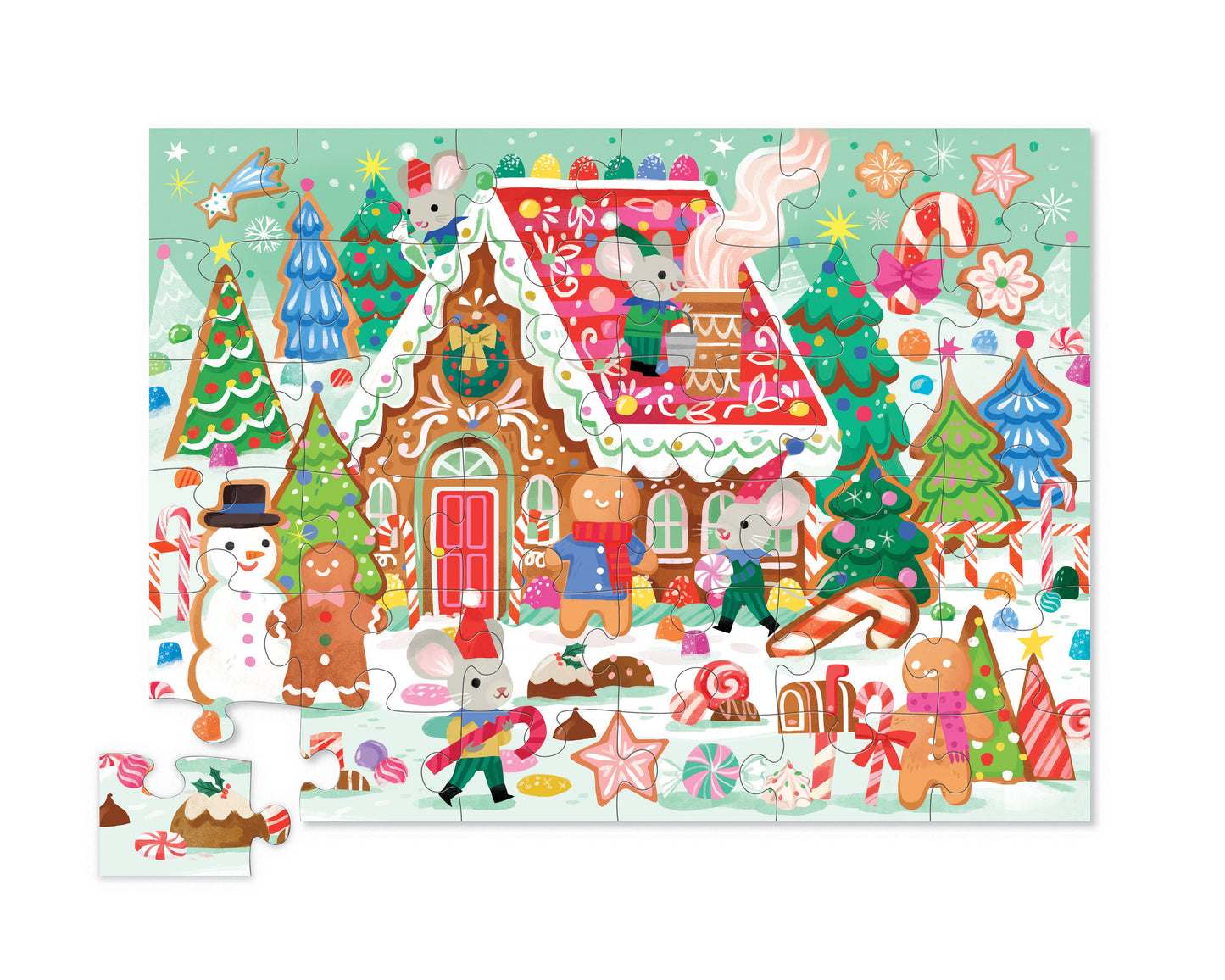 36-Piece Puzzle | Gingerbread House