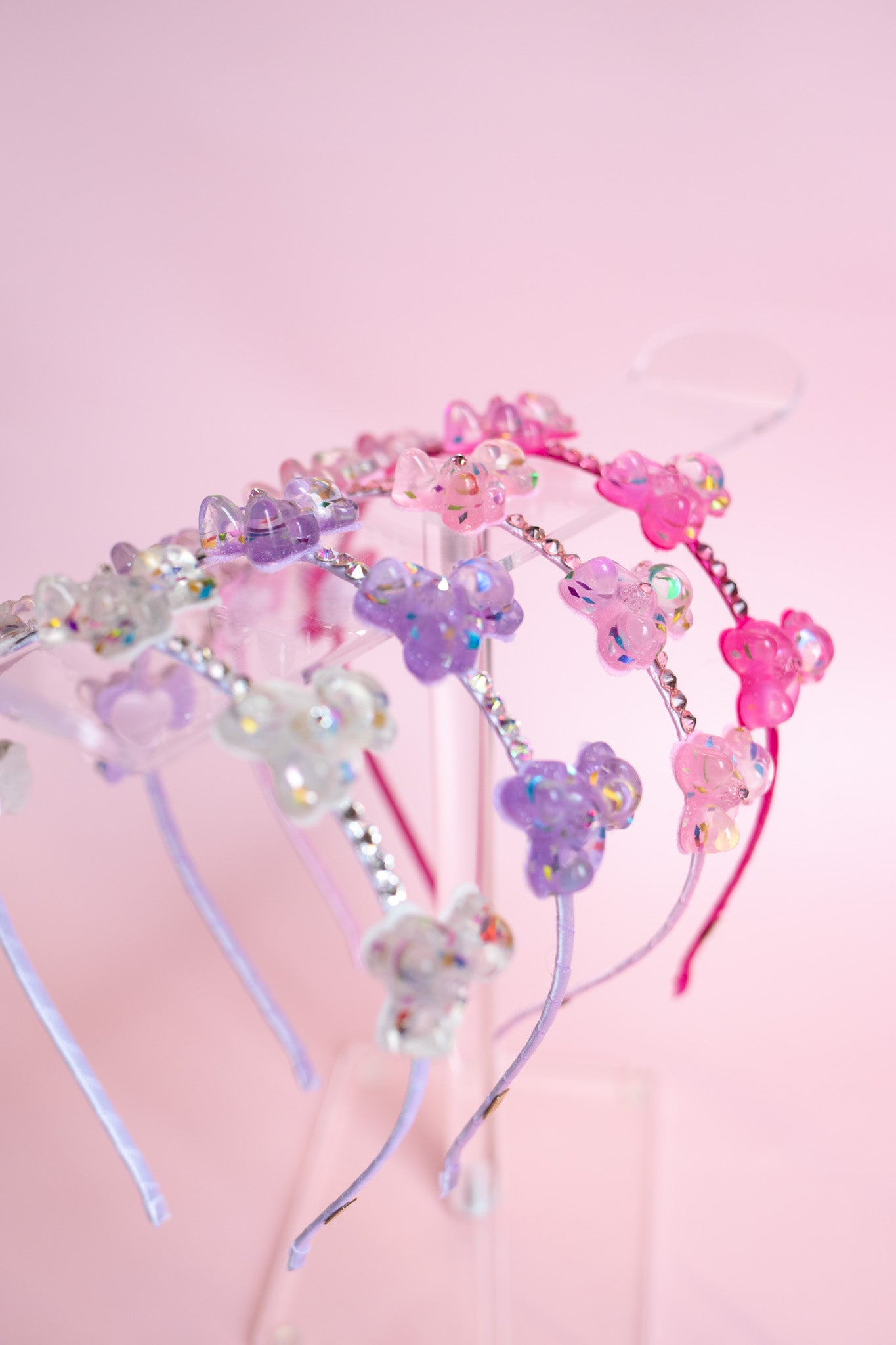 Teddy Bear Crystal Halo Thin Headband