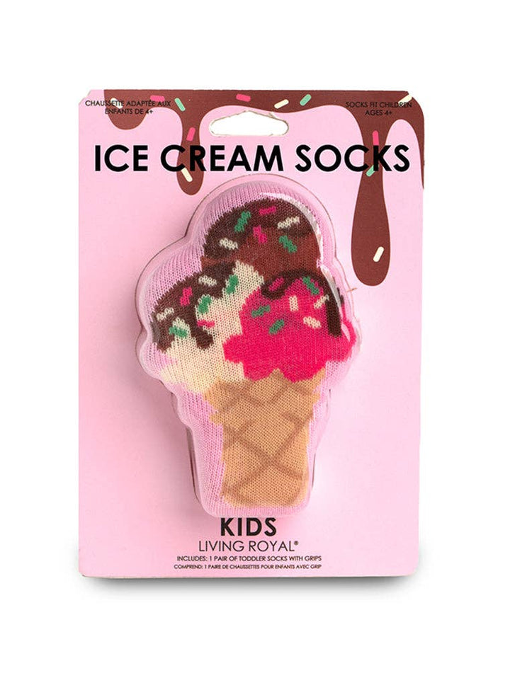 3D Packaged Kids Socks | Ice Cream Cone