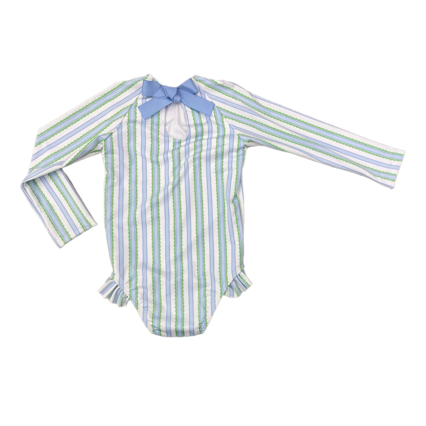 Scallop Stripe Swimsuit