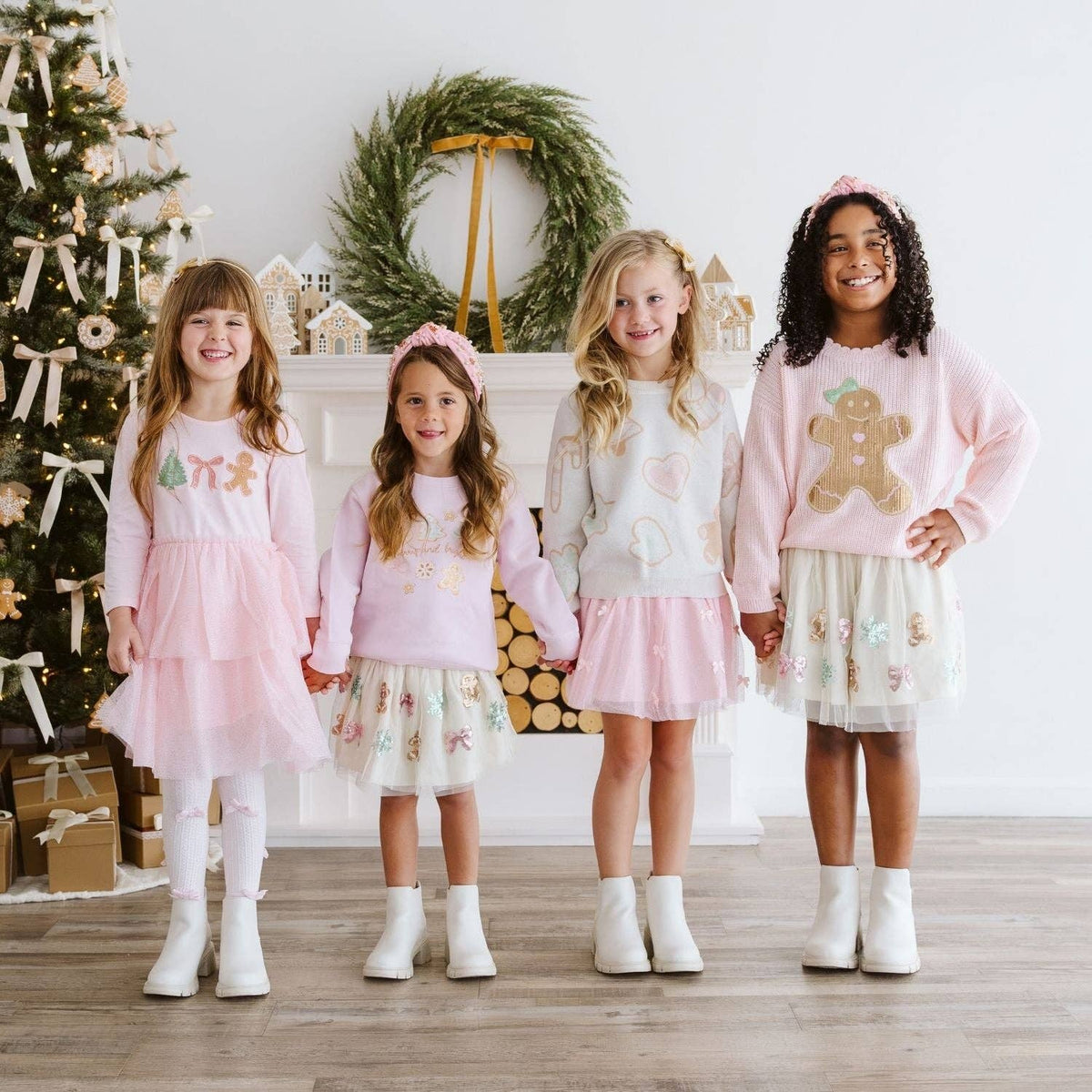 Gingerbread Sequin Christmas Tutu Skirt