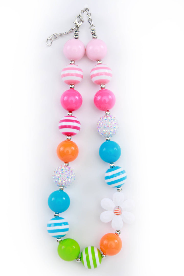 Spring Flower Chunky Necklace