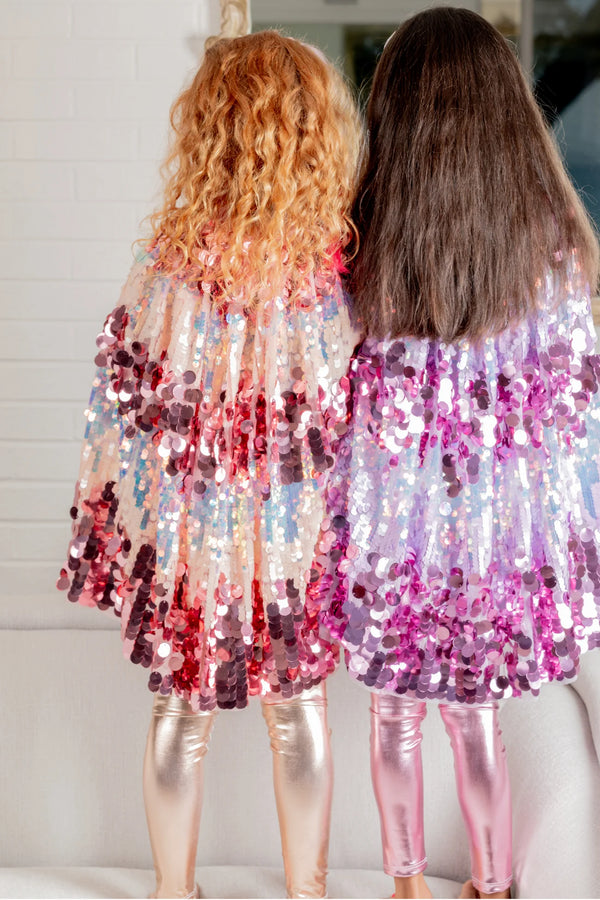 The 5th Avenue Pailette Cape | Purple