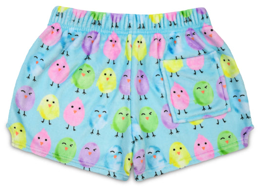 Eggcellent Chicks Plush Shorts
