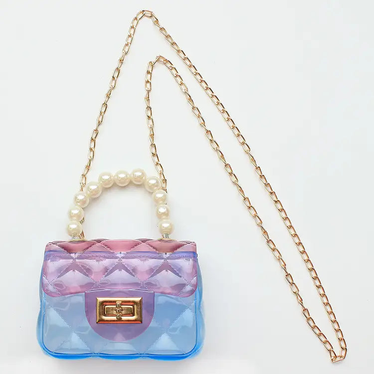Ombre Mini Jelly Purse | Blue